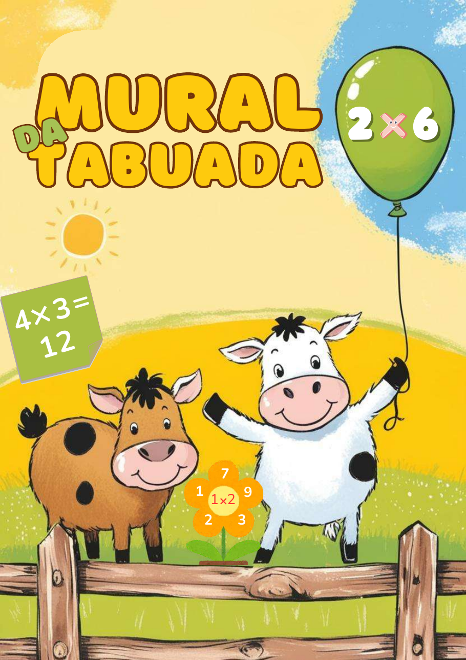 Capa do bônus Tabuada Divertida